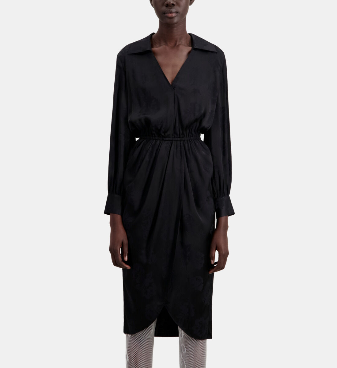 Robe noire mi on sale longue