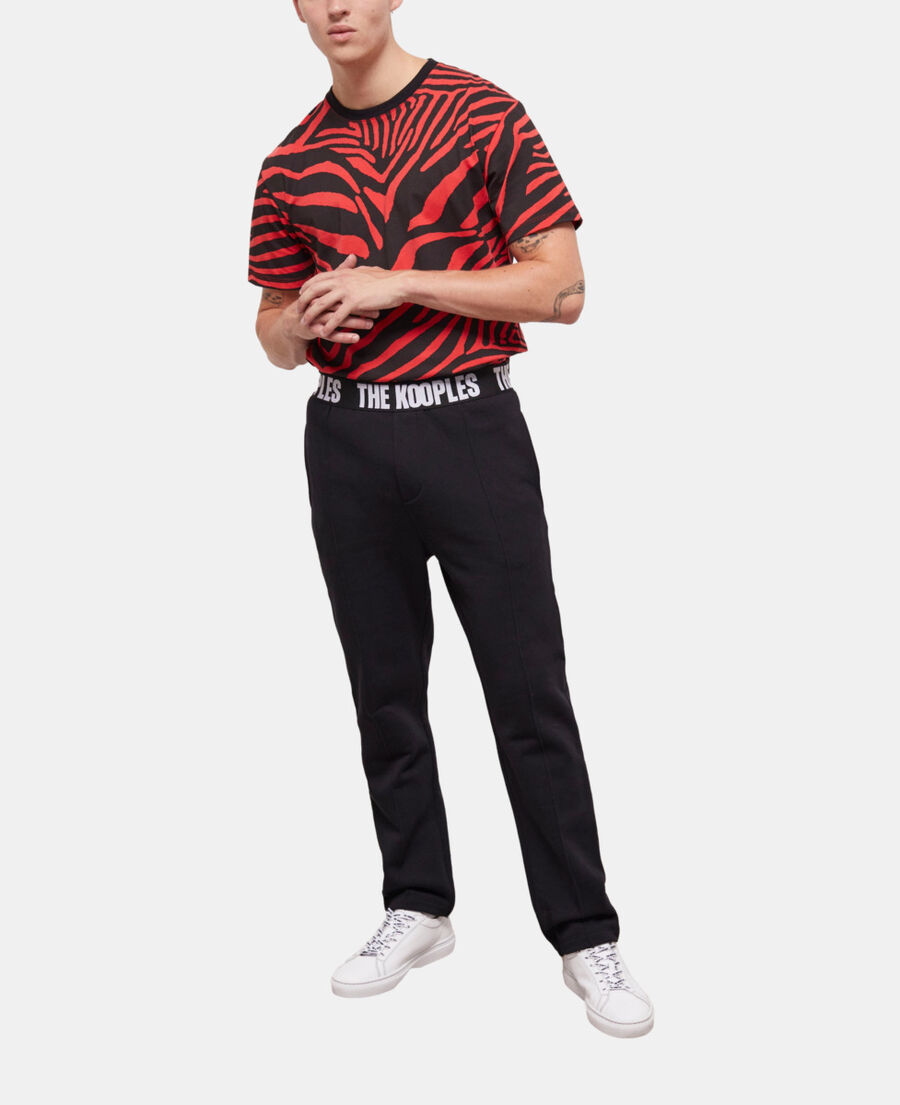 pantalon logo the kooples noir