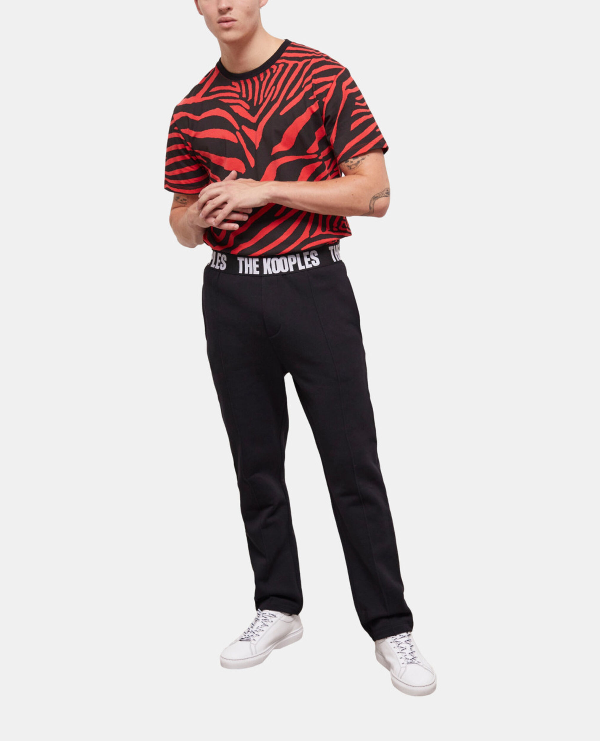 Pantalon logo The Kooples noir, BLACK, hi-res image number null