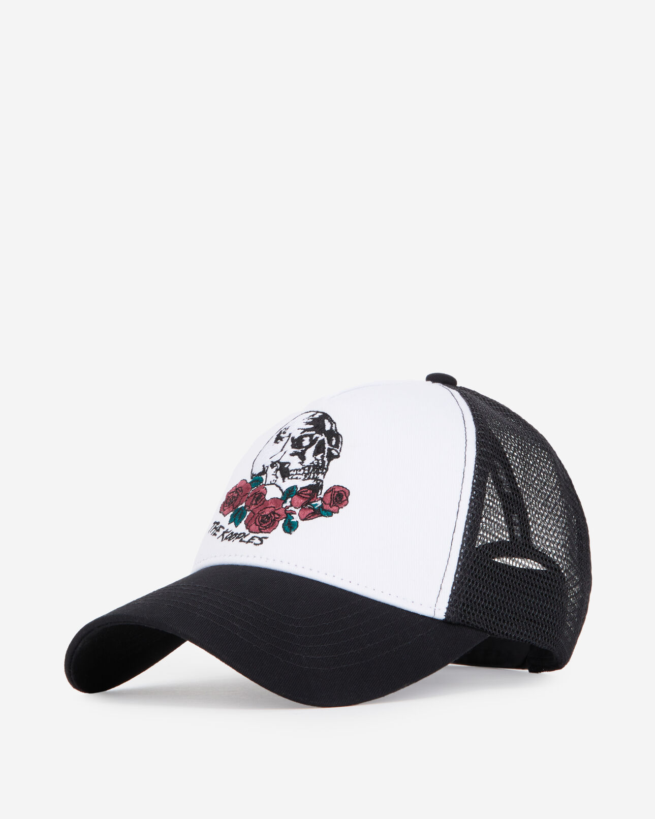 The Kooples MIXTE WHITE casquette bicolore vintage skull