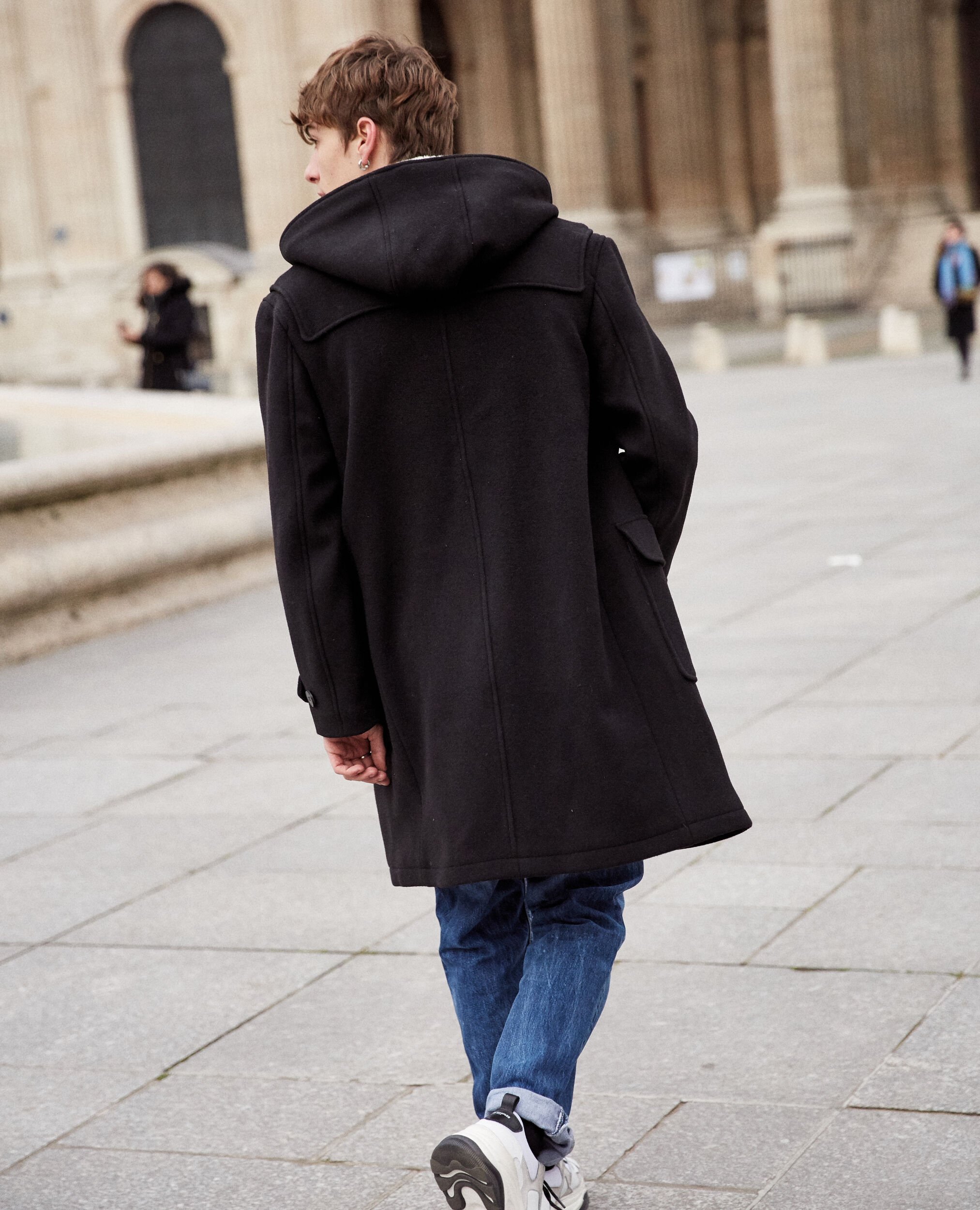 manteau duffle coat noir