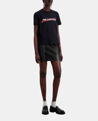 The Kooples MUJER BLACK mocasines de cuero negro