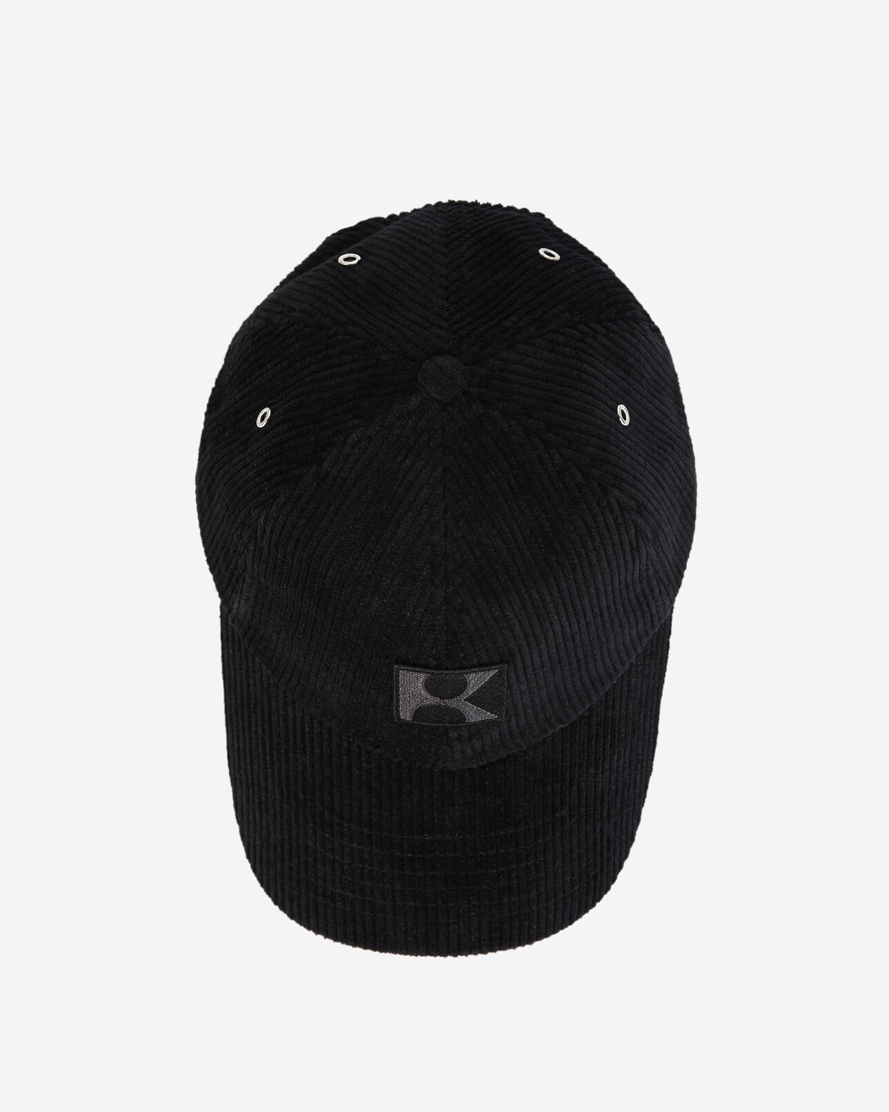 The Kooples MIXTE BLACK casquette noire velours côtelé brodée