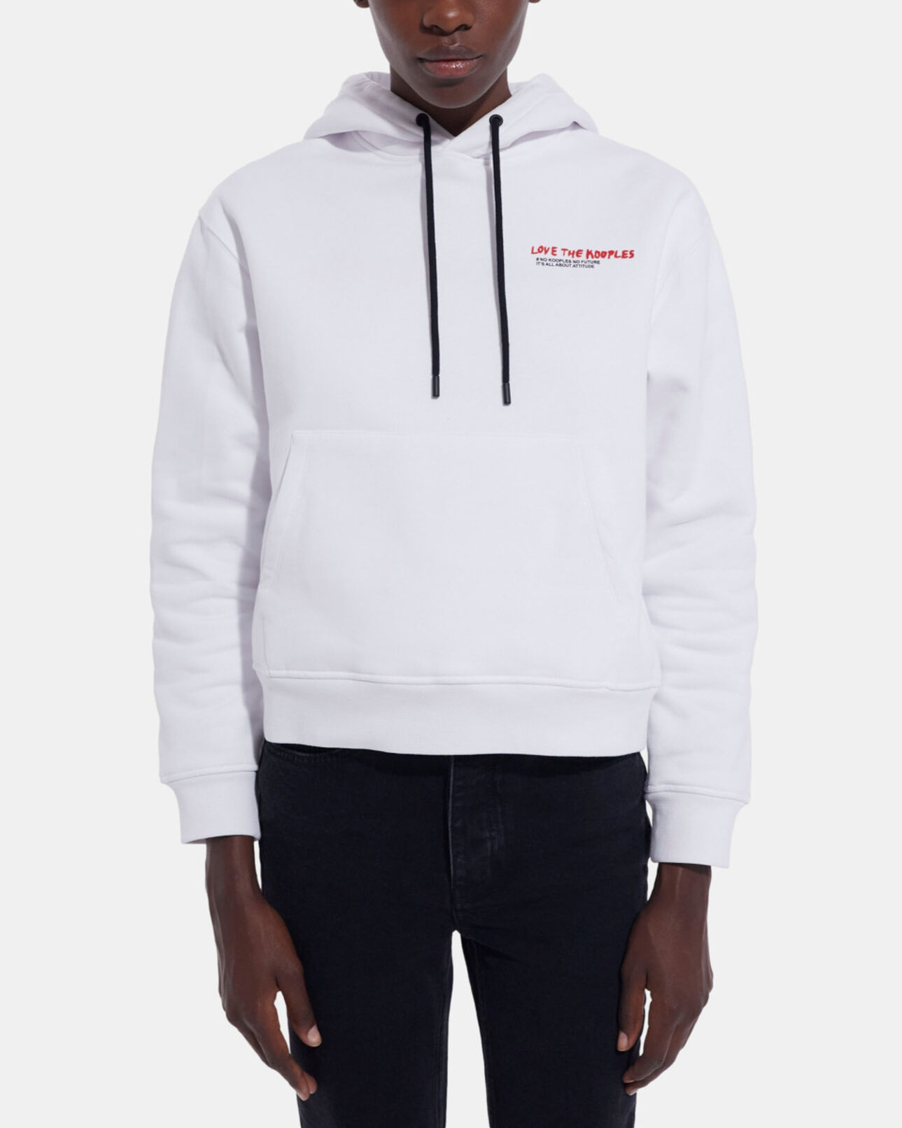 The Kooples WOMEN WHITE i love kooples white sweatshirt
