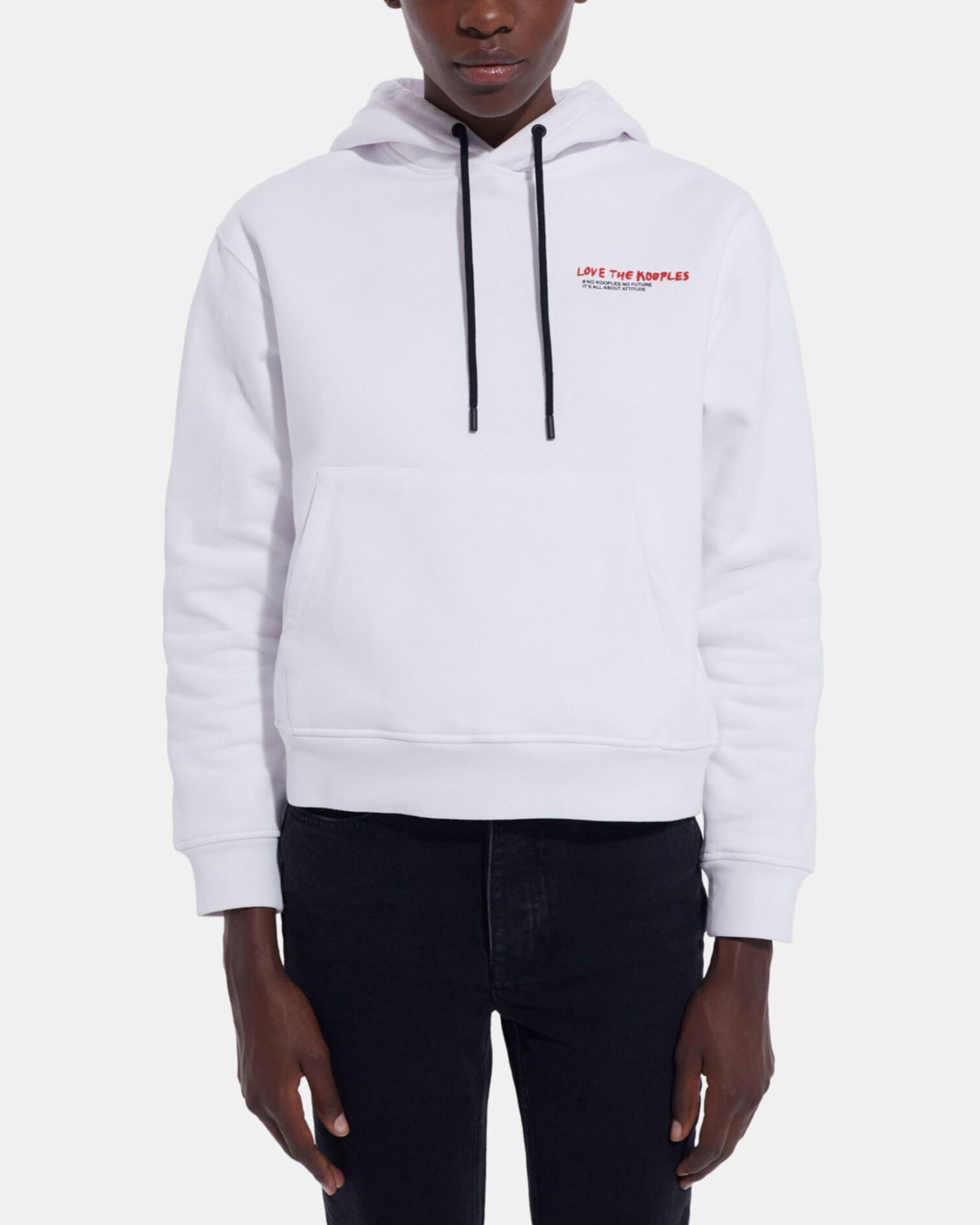 I Love Kooples white sweatshirt, WHITE, hi-res image number null