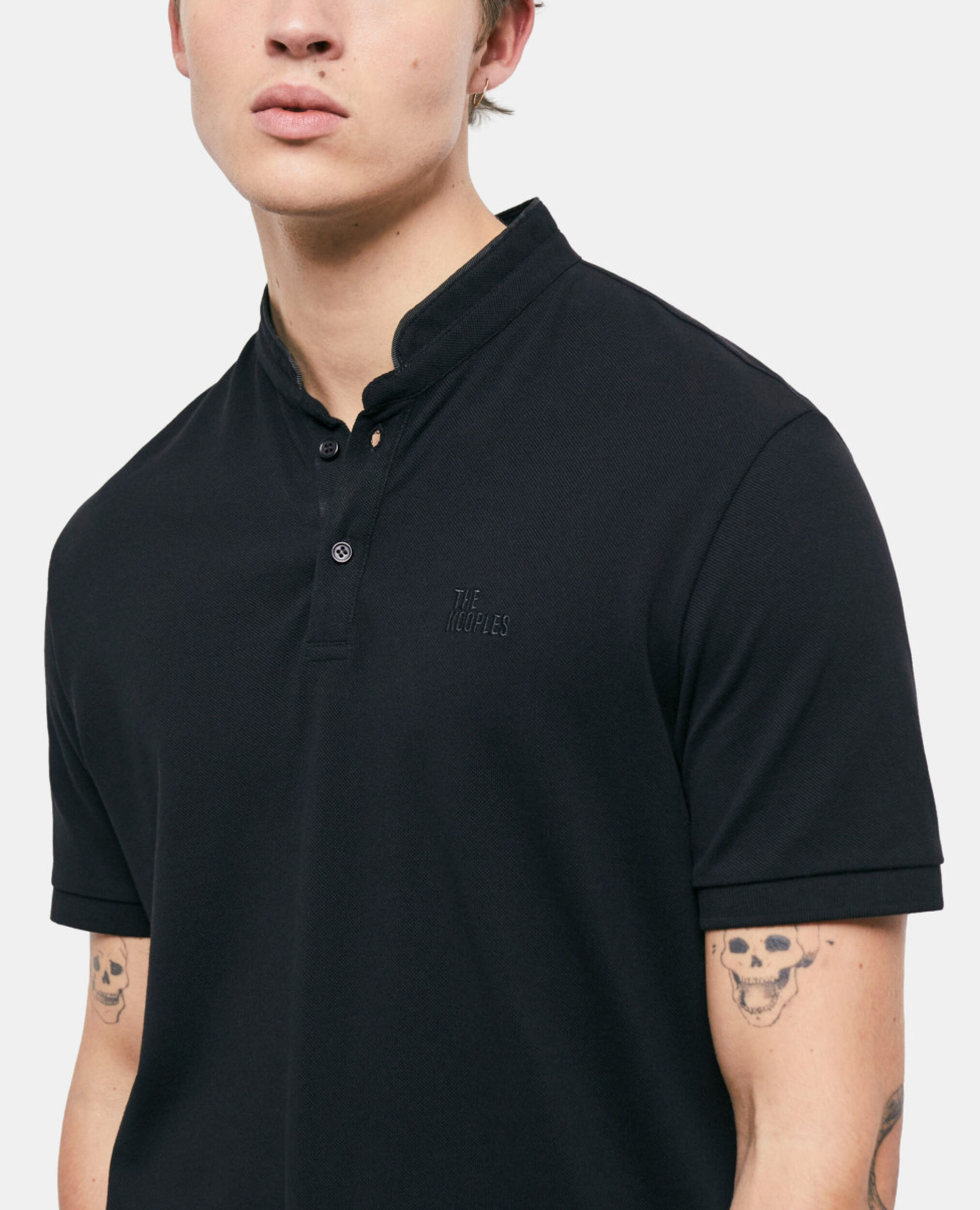 Camisa polo negra, BLACK, hi-res image number null