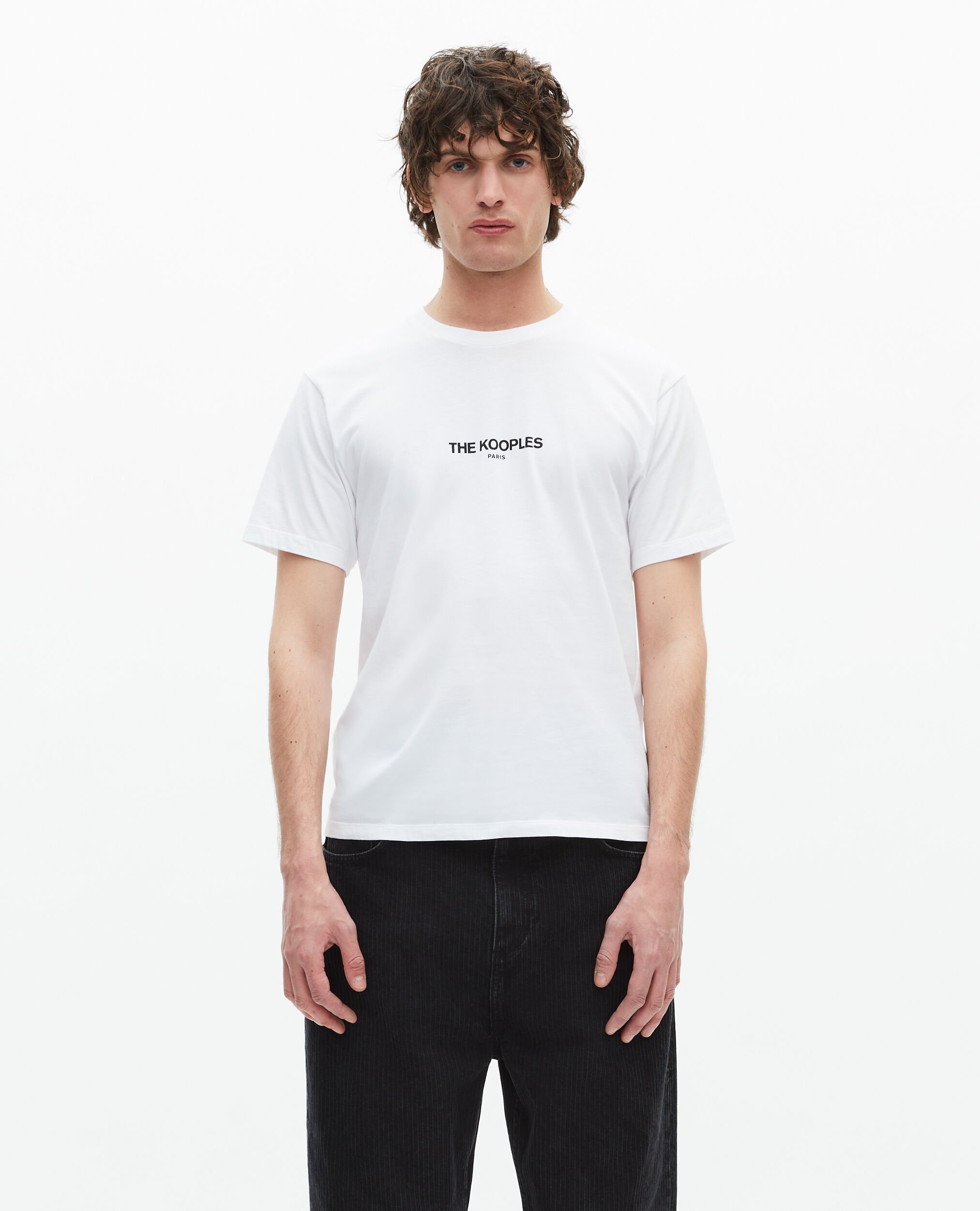 T-shirt avec Logo blanc, WHITE, hi-res image number null