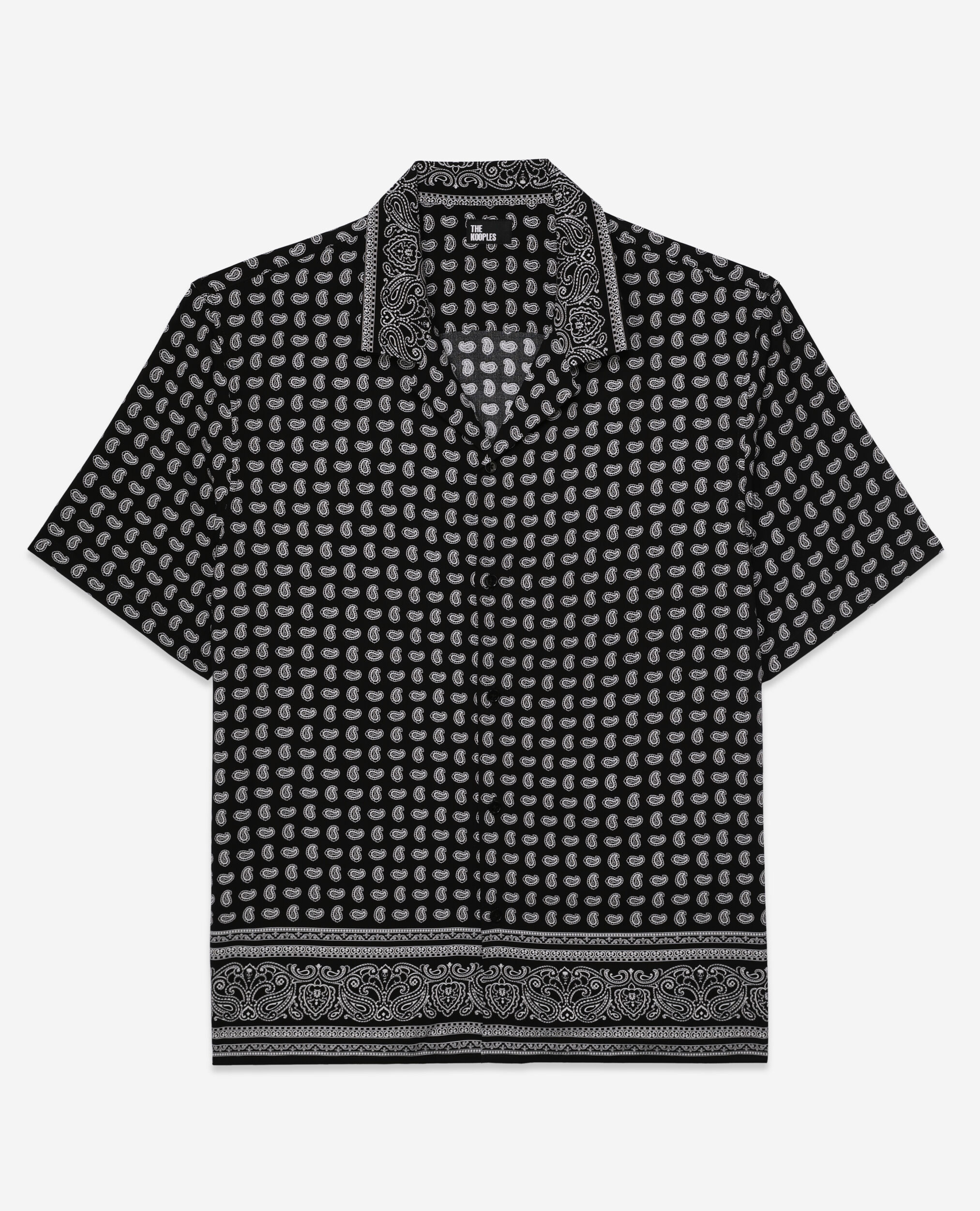 Printed shirt, BLACK WHITE, hi-res image number null