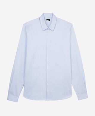 The Kooples HERREN LIGHT BLUE himmelblaues hemd mit klassischem kragen