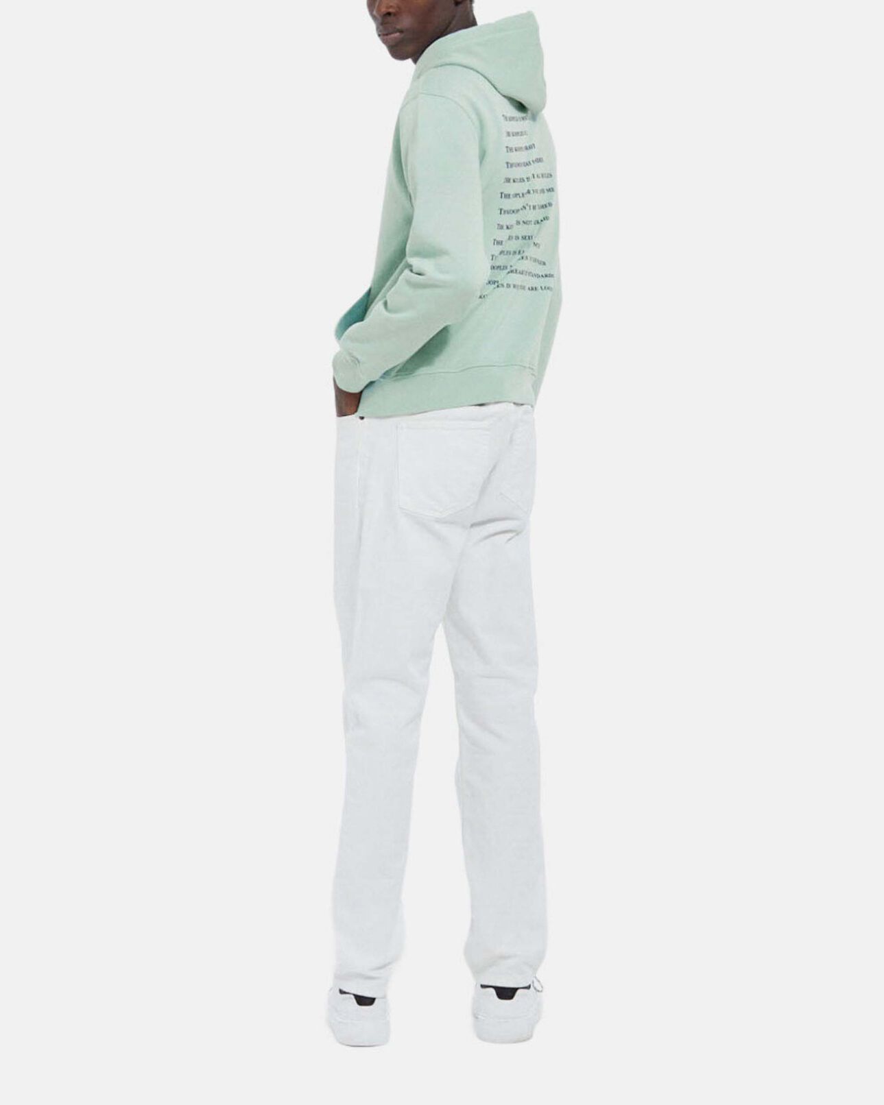 The Kooples HOMME GRIS BLEU sweat gris capuche détail what is the kooples