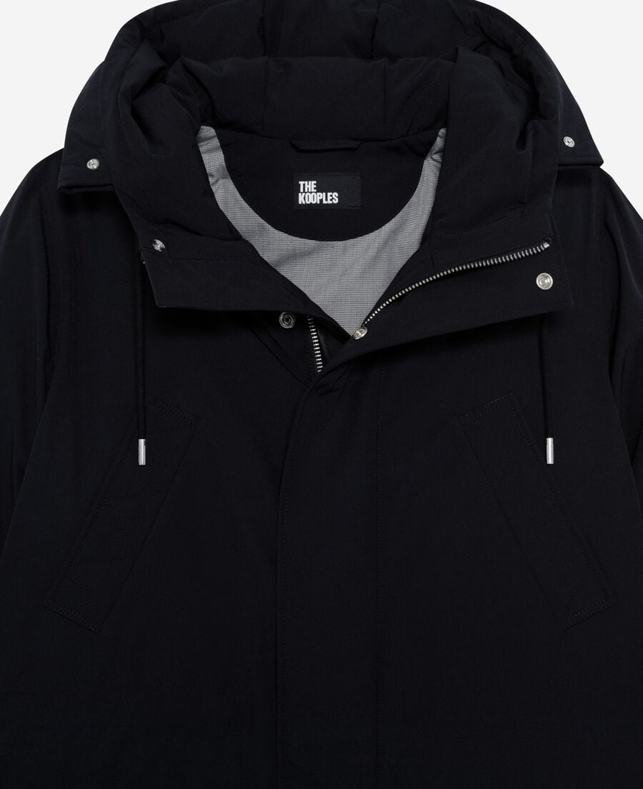 The Kooples MEN NAVY navy water-repellent parka
