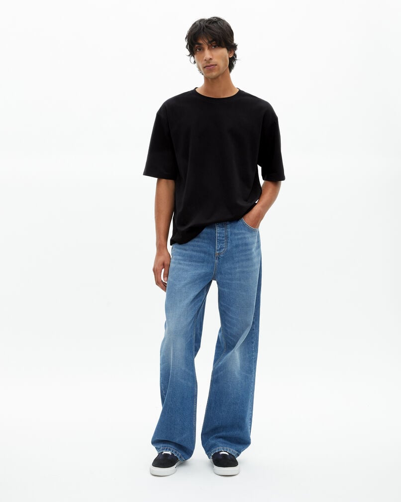 The Kooples HERREN BLACK weites t-shirt uni schwarz