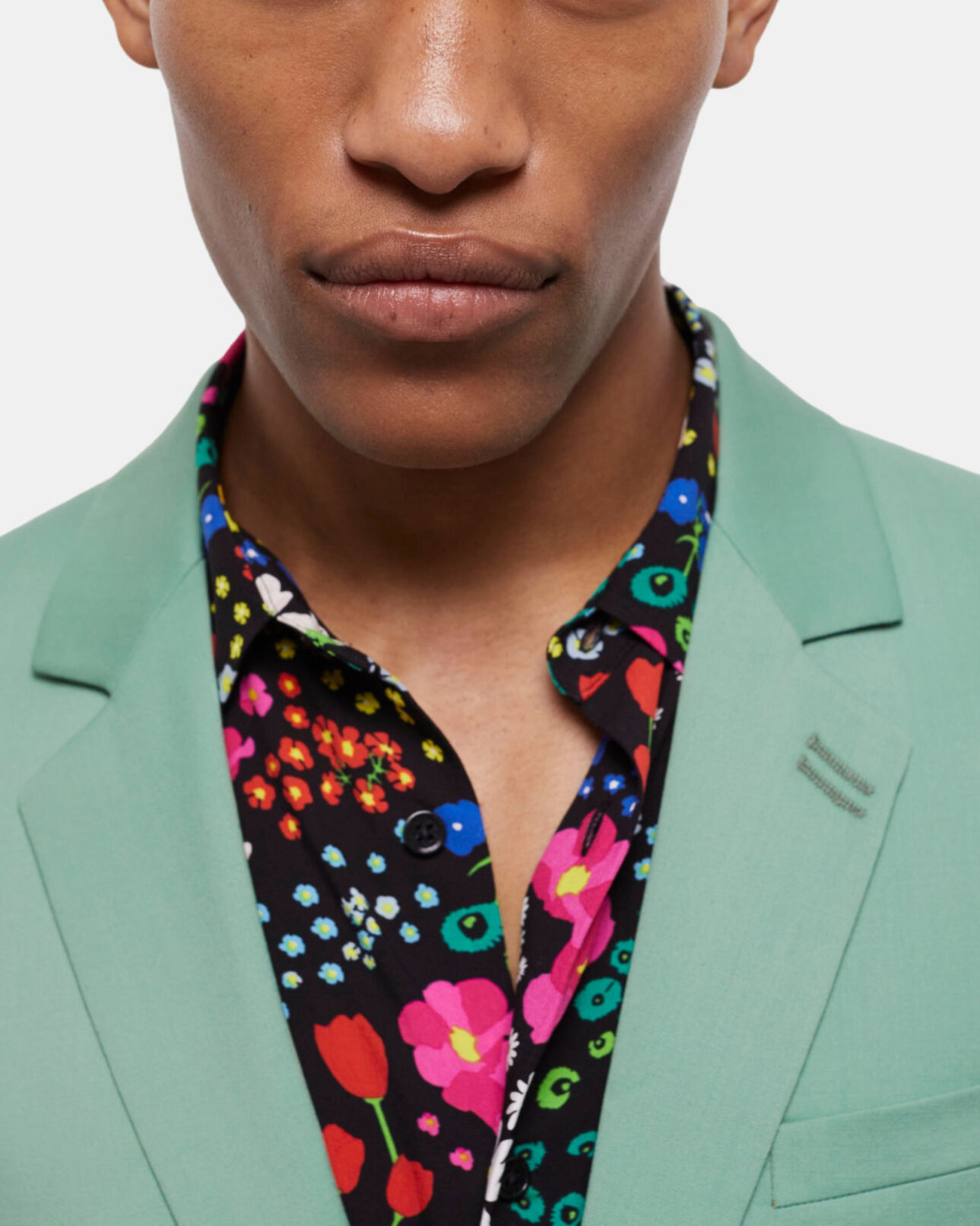 The Kooples MEN GREEN green wool suit jacket
