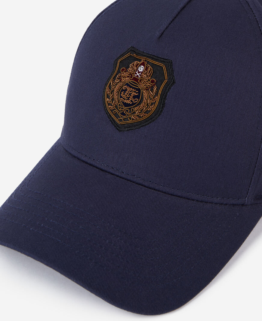 The Kooples MIXTE NAVY casquette bleu marine avec patch blason 