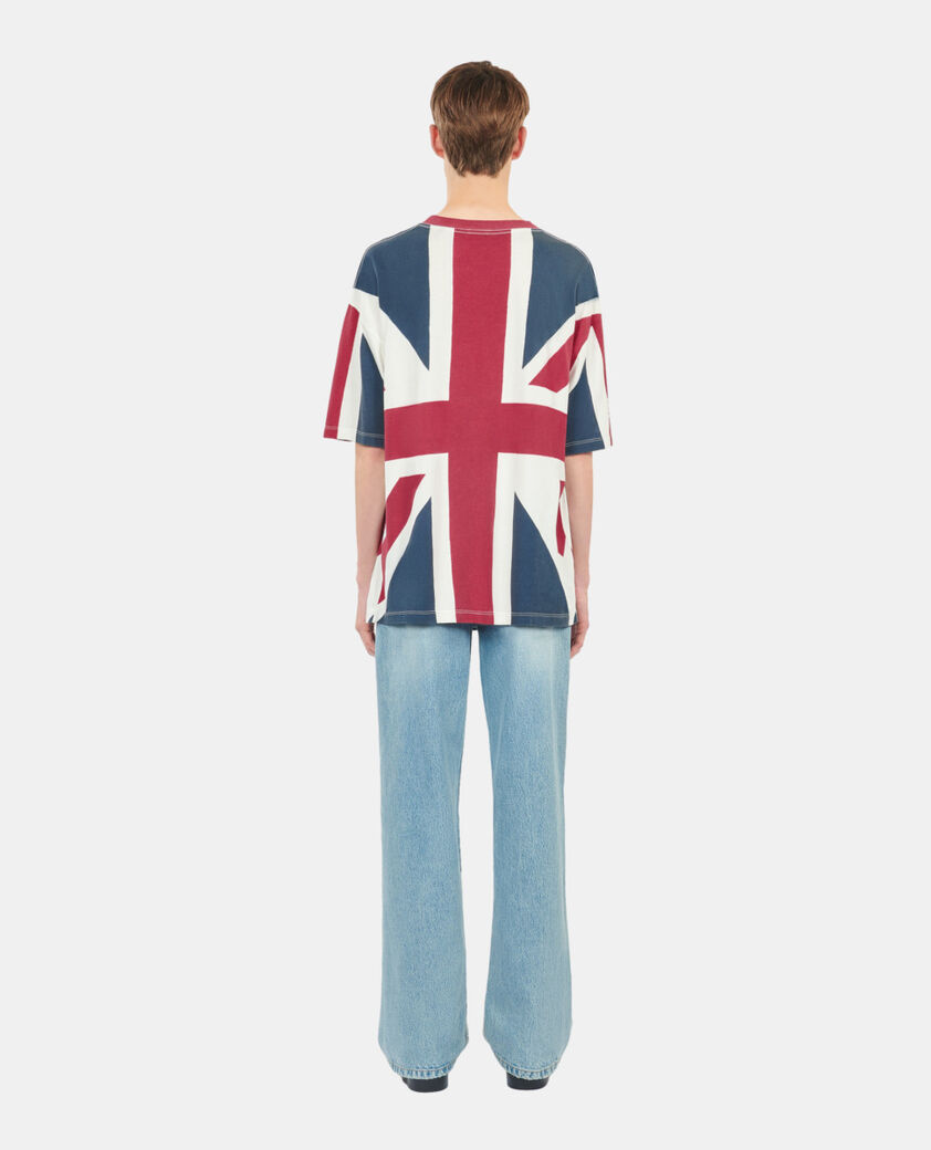 The Kooples HOMME RED t-shirt imprim&eacute; uk flag