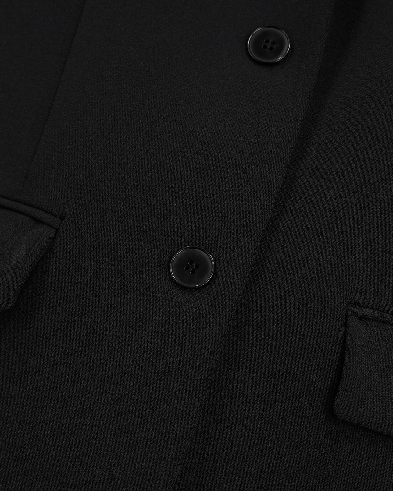 The Kooples MUJER BLACK chaqueta de traje de crepé negra