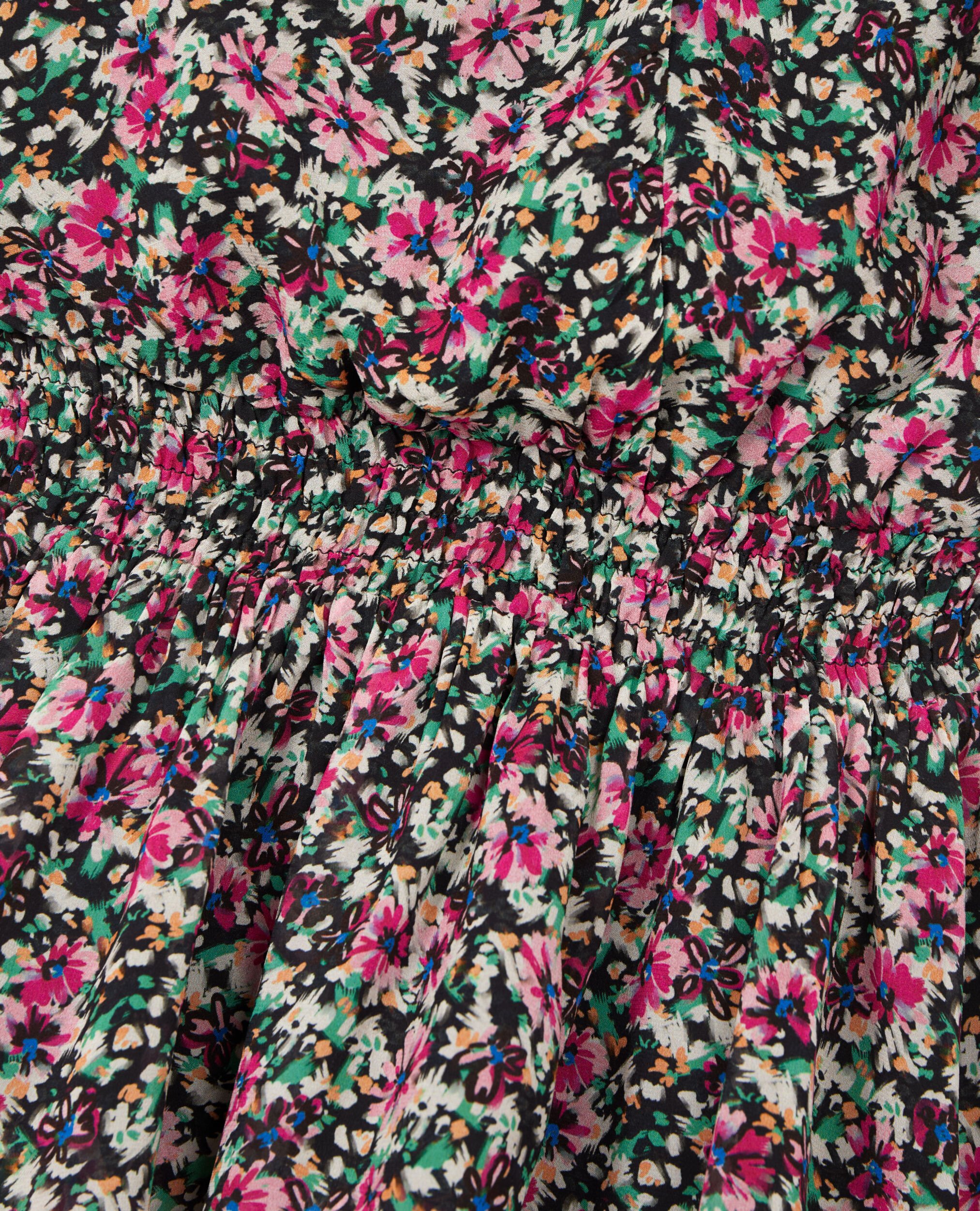 Short printed dress with smocks, MULTICO, hi-res image number null