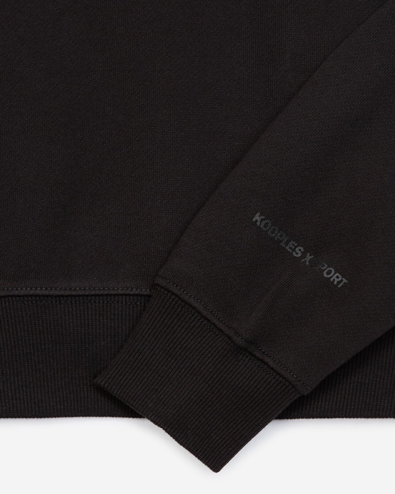 The Kooples FEMME BLACK sweatshirt noir à détails métallisés