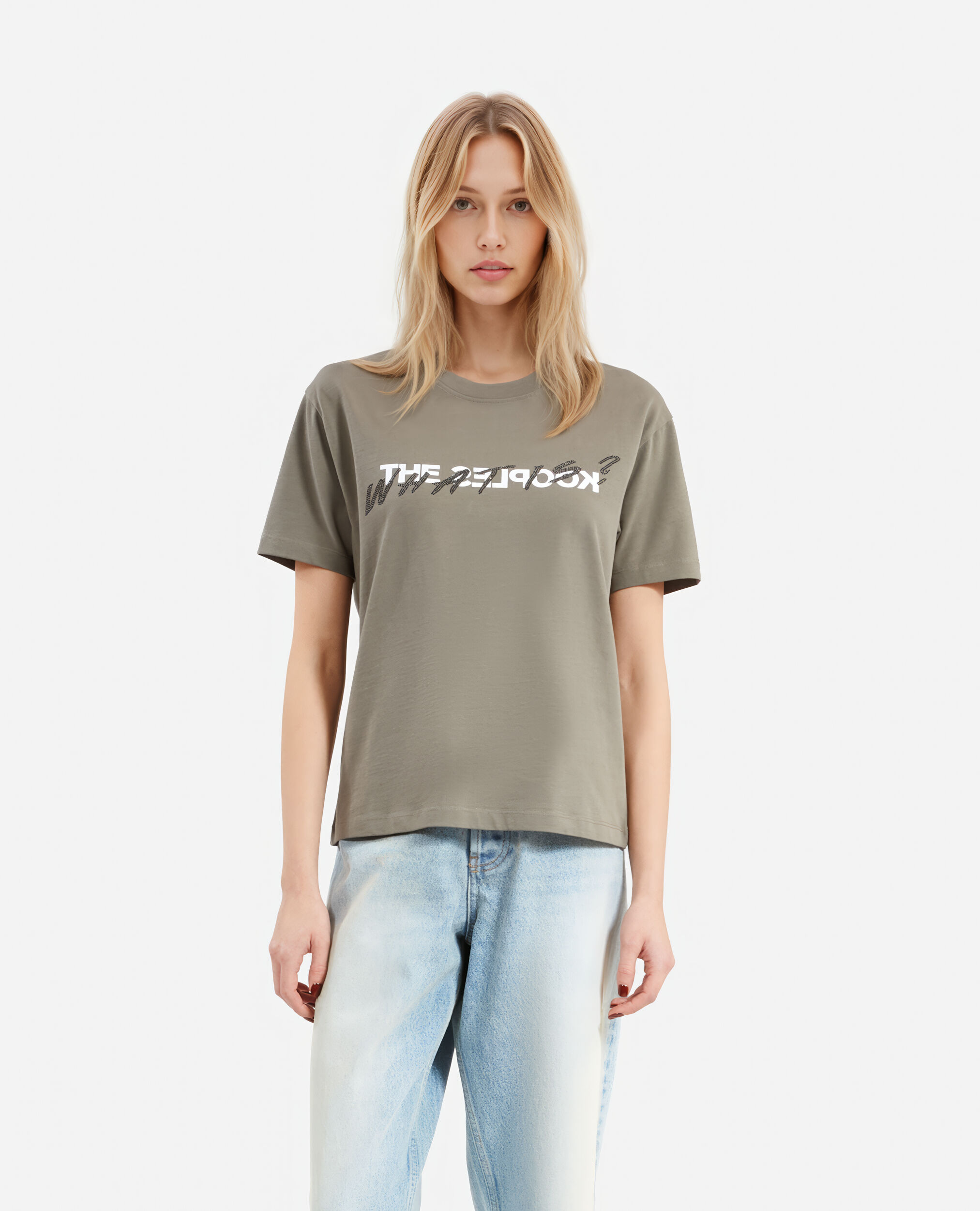 Khaki What is T-shirt, OLIVE KAKI, hi-res image number null