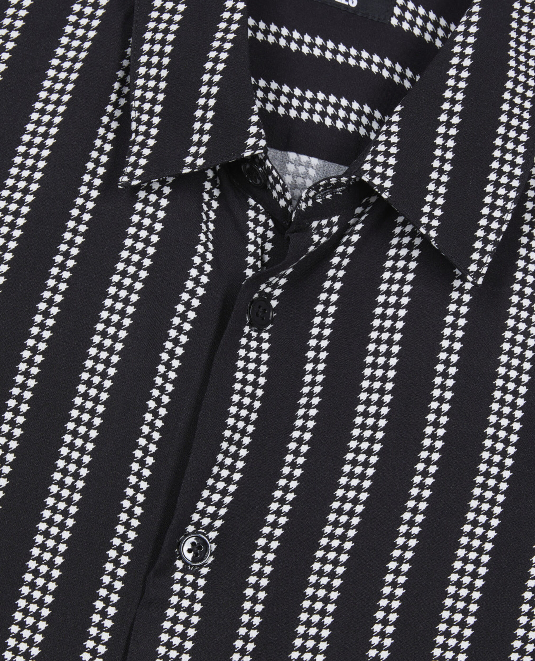 Printed shirt, BLACK WHITE, hi-res image number null