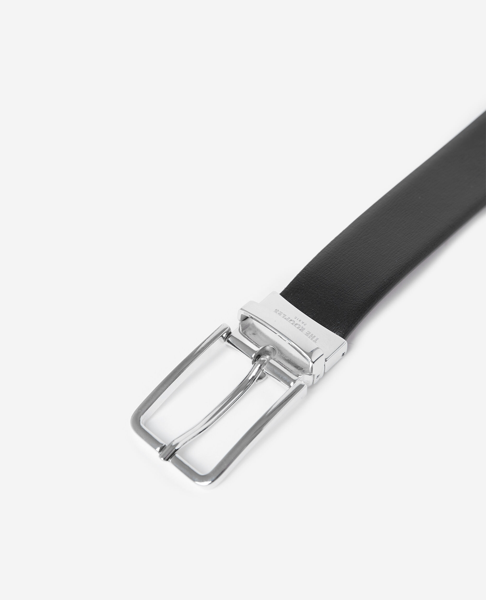 Cinturón bicolor de piel reversible, BLACK, hi-res image number null