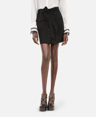 The Kooples DAMEN BLACK kurzer schwarzer rock