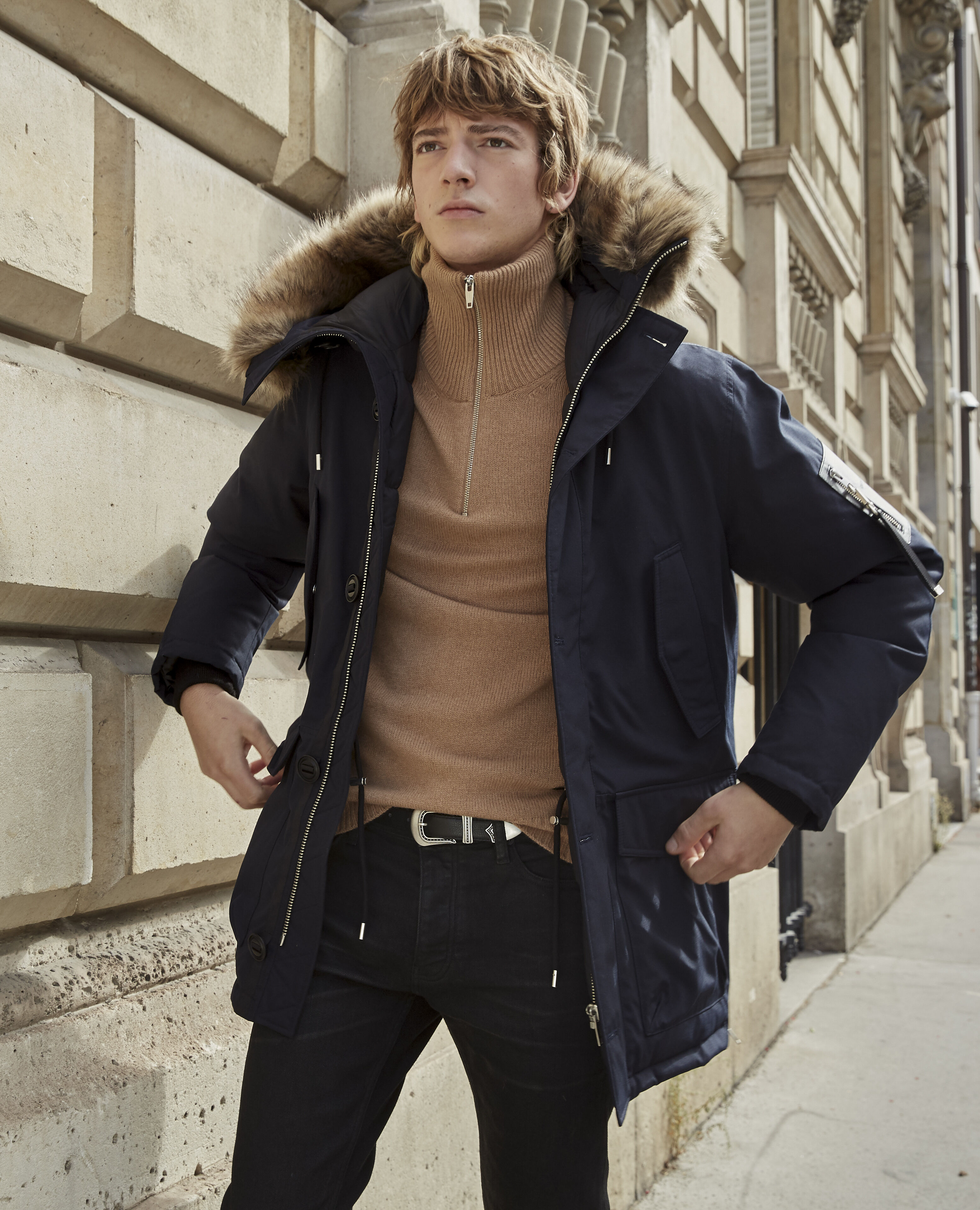 Mens parka coats with fur hood uk new arrivals