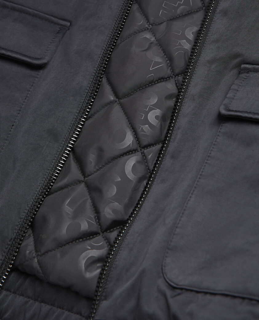 The Kooples FEMME BLACK bombers manches amovibles noir