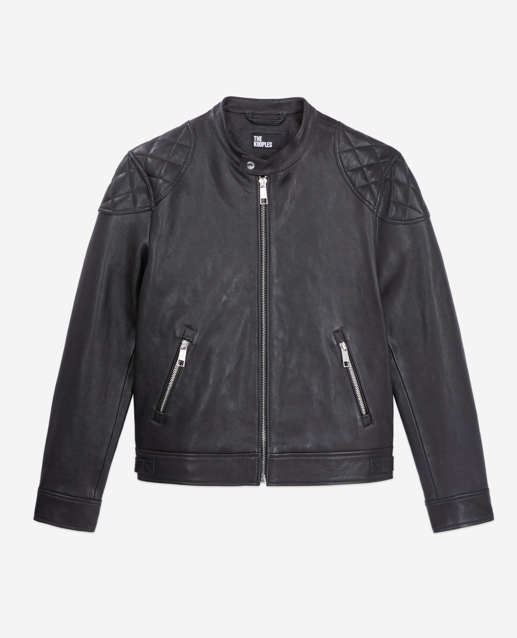 The kooples leather bomber jacket top