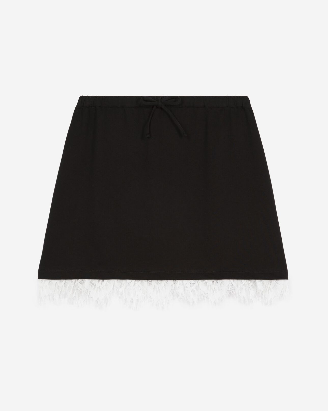 The Kooples WOMEN BLACK short skirt with black lace