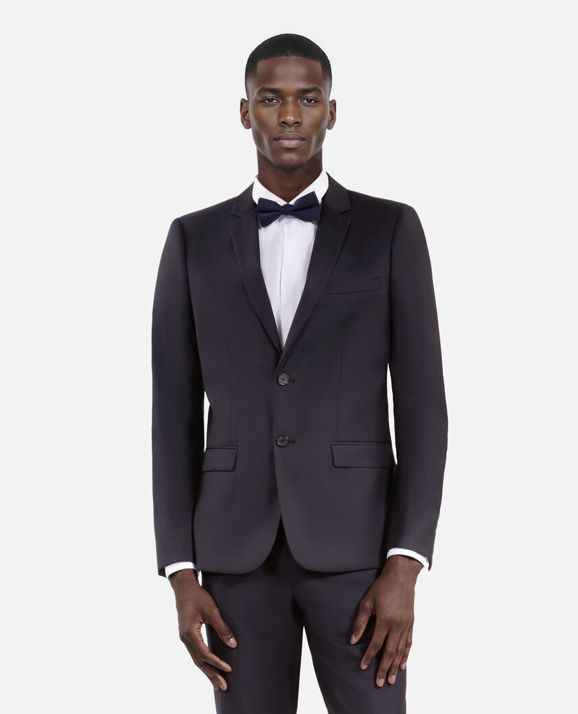 The Kooples HOMBRE NAVY pajarita de seda negra y azul marino