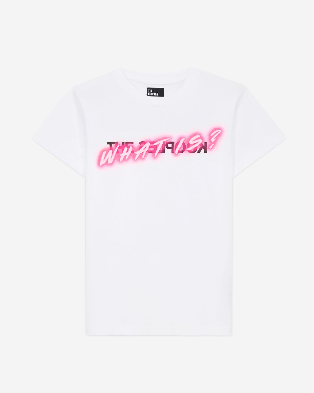 The Kooples FEMME WHITE t-shirt what is néon blanc