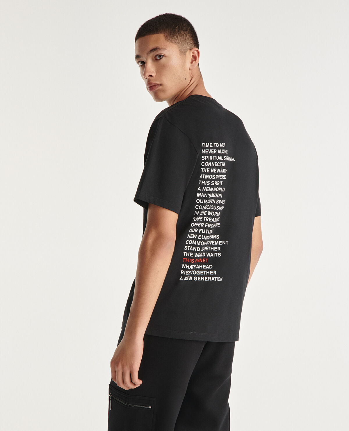 T shirt noir 2025 dos