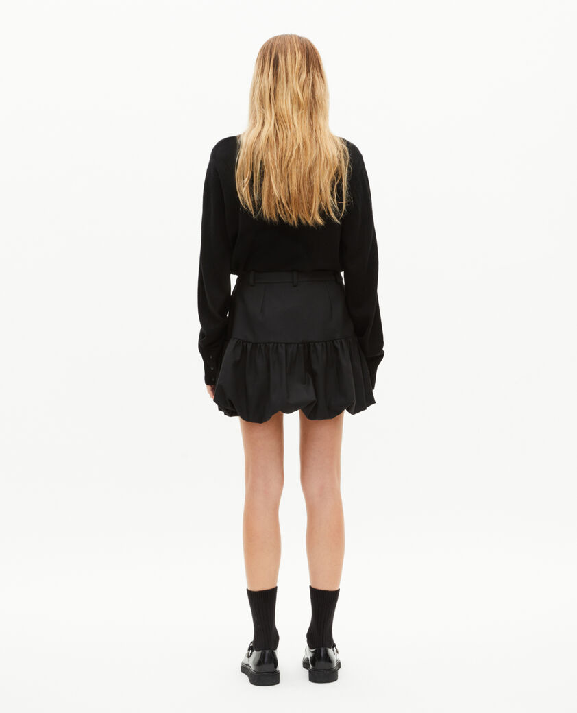 The Kooples F BLACK short black ball skirt