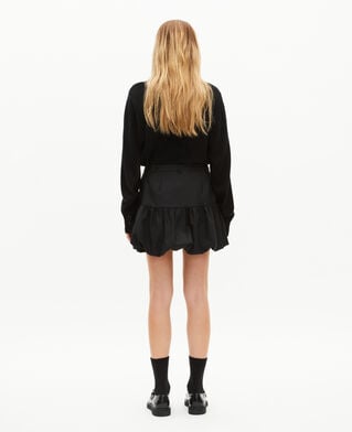 The Kooples WOMEN BLACK short black ball skirt