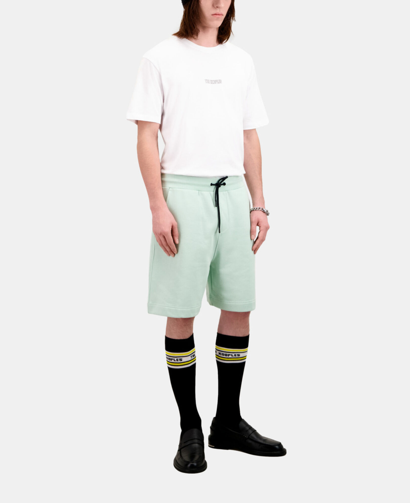 The Kooples HERREN OCEAN grüne shorts aus baumwolle
