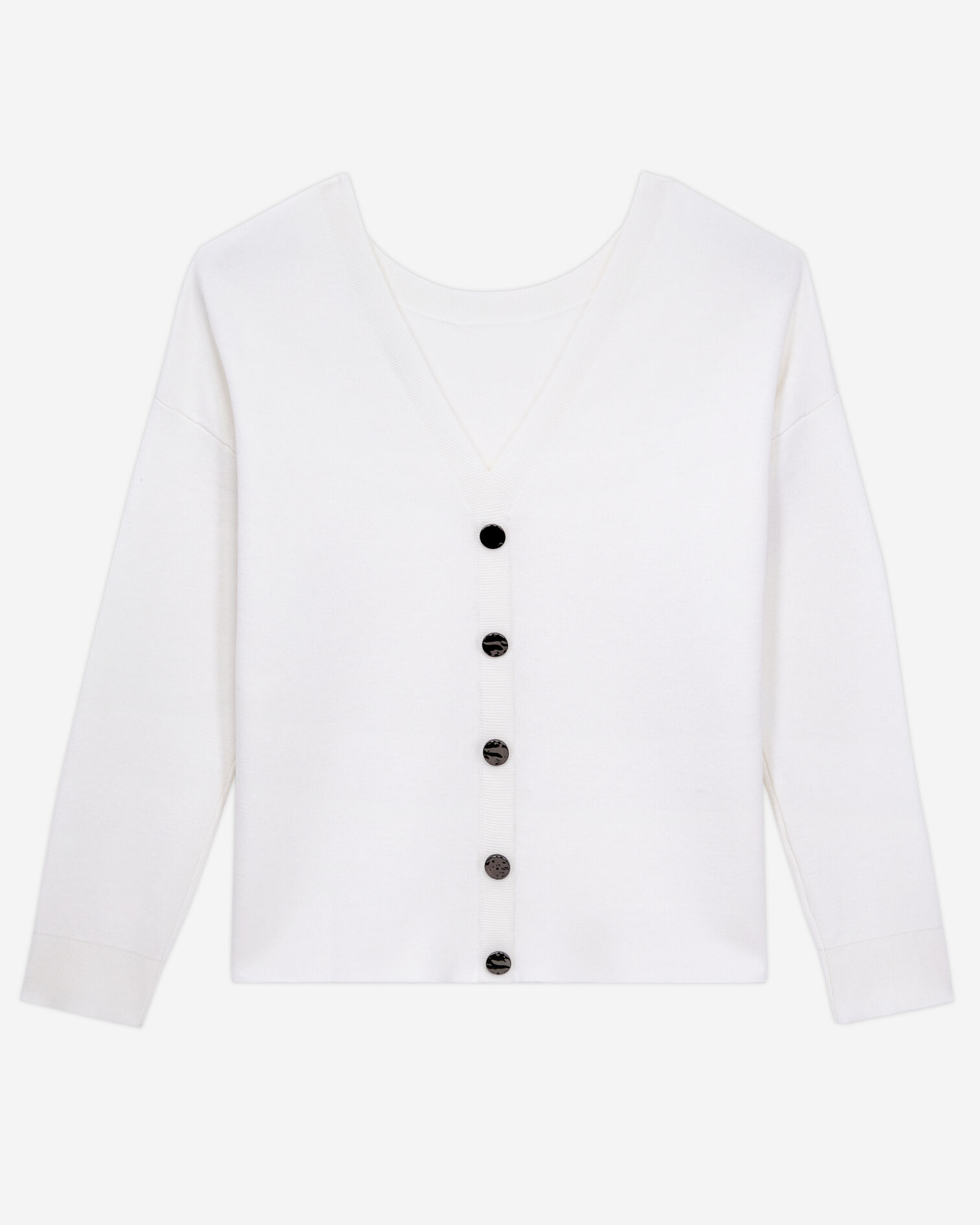 Pull avec boutonnage dans le dos, ECRU, hi-res image number null
