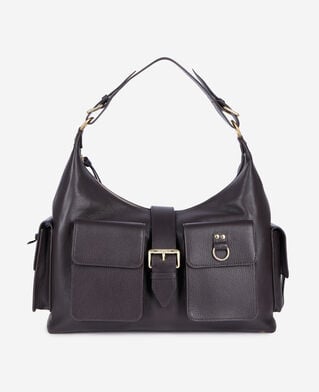 The Kooples FEMME BROWN sac amelia xl en cuir marron