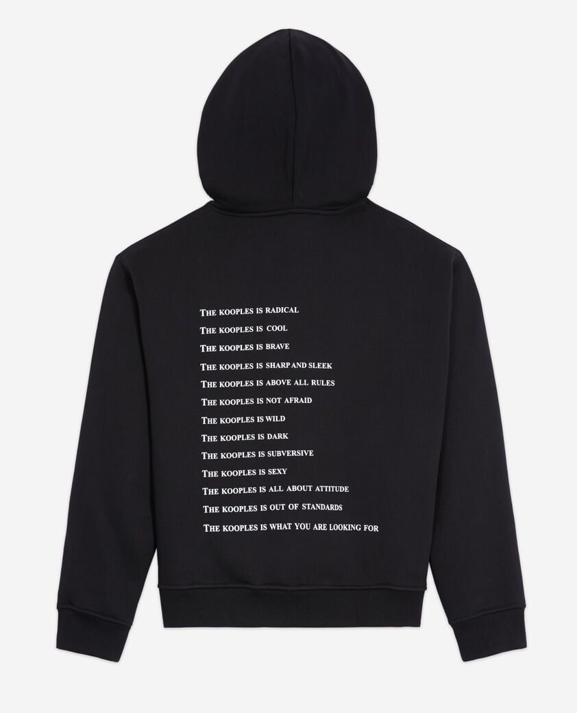 The Kooples FEMME BLACK sweatshirt à capuche what is noir