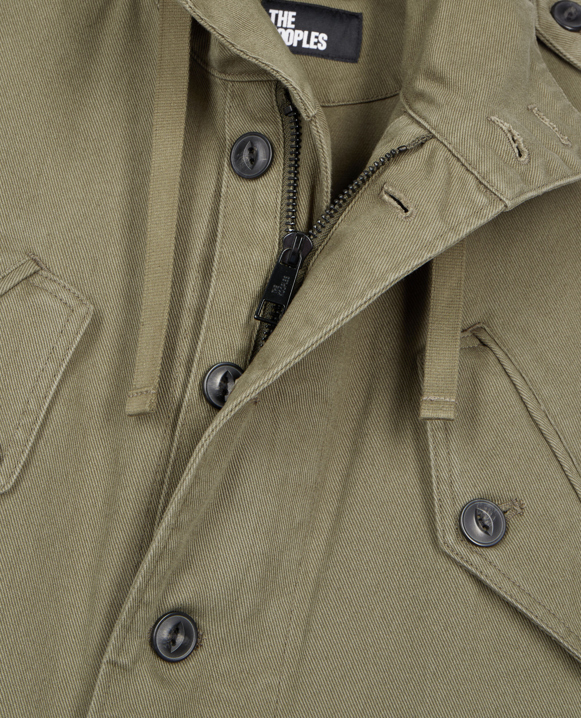 Khaki green mens coat top