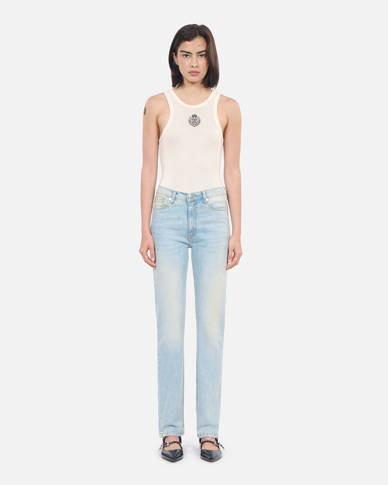 The Kooples FEMME BLUE BLEACHED / NAVY jean slim bleu clair