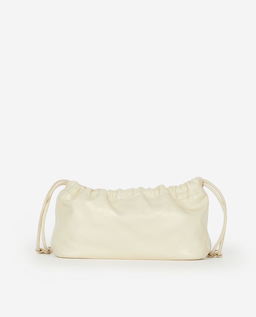 The Kooples FEMME ECRU sac taylor en cuir recycl&eacute; &eacute;cru