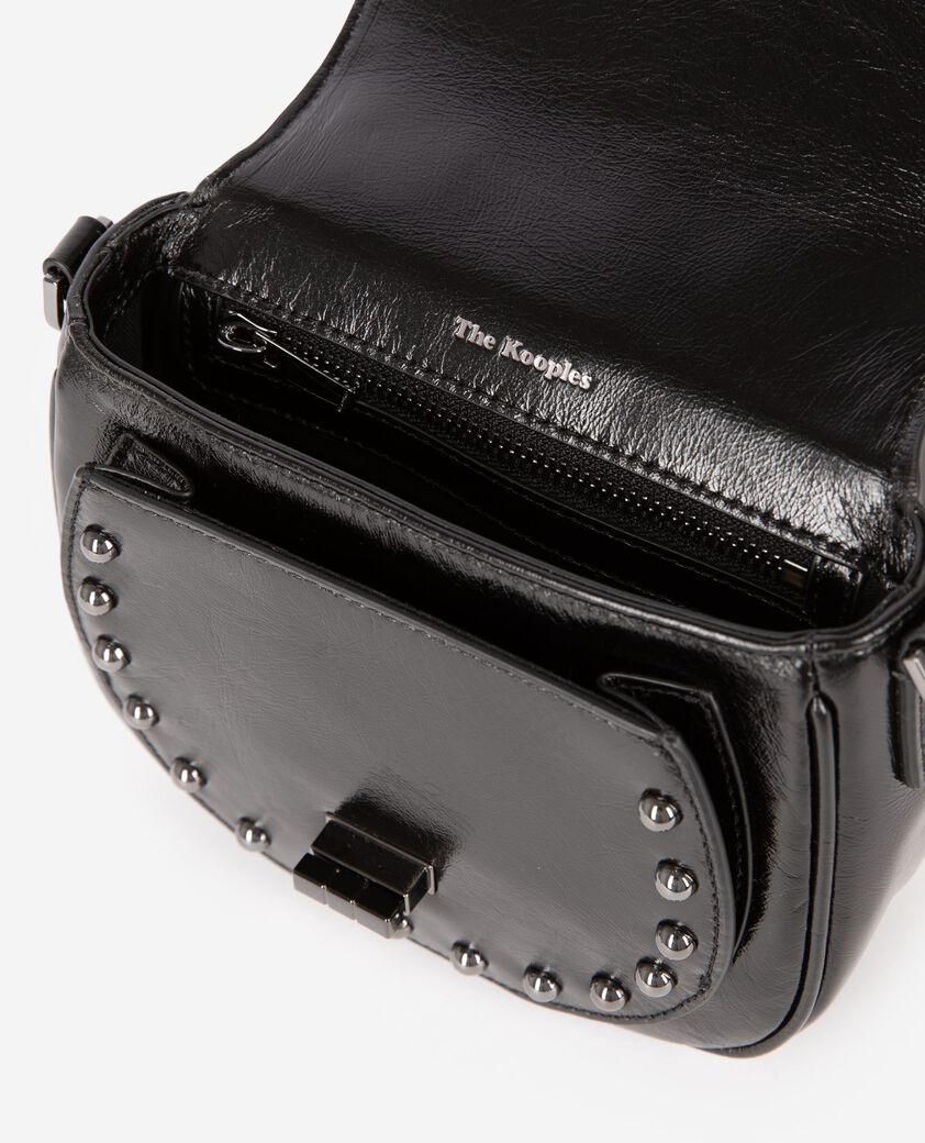 The Kooples DAMEN BLACK abgerundete emily tasche mit studs schwarz