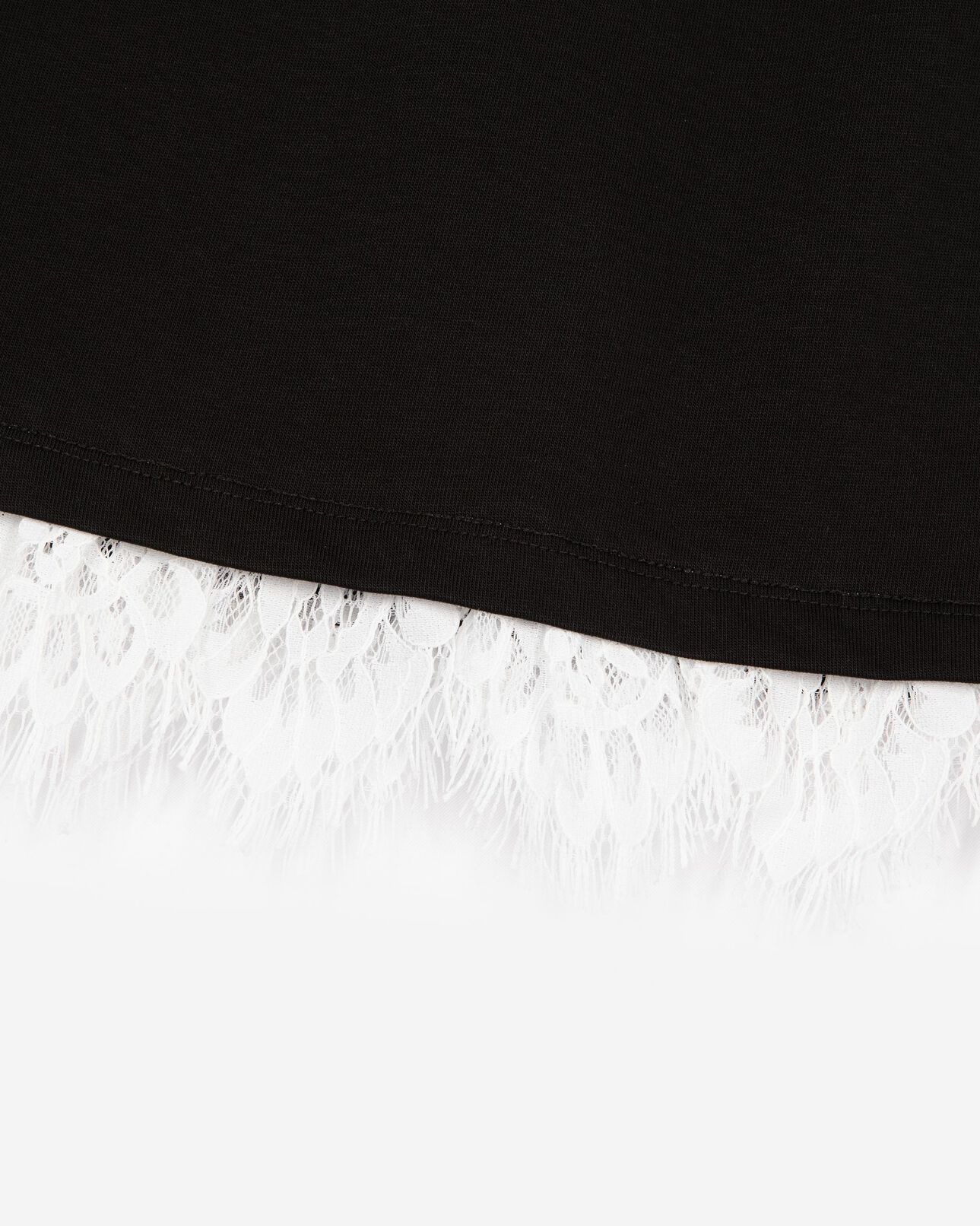 The Kooples WOMEN BLACK short skirt with black lace