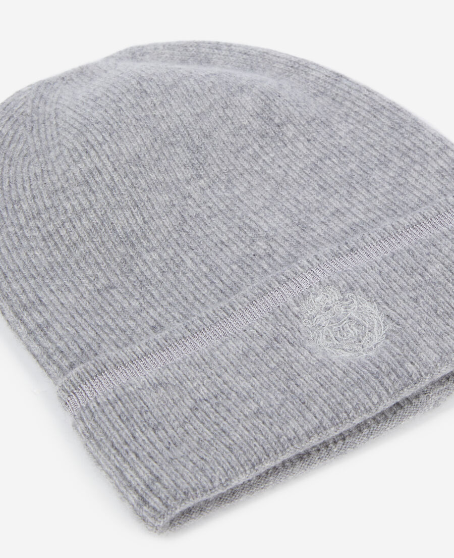 The Kooples MIXTE MIDDLE GREY MEL bonnet en cachemire gris