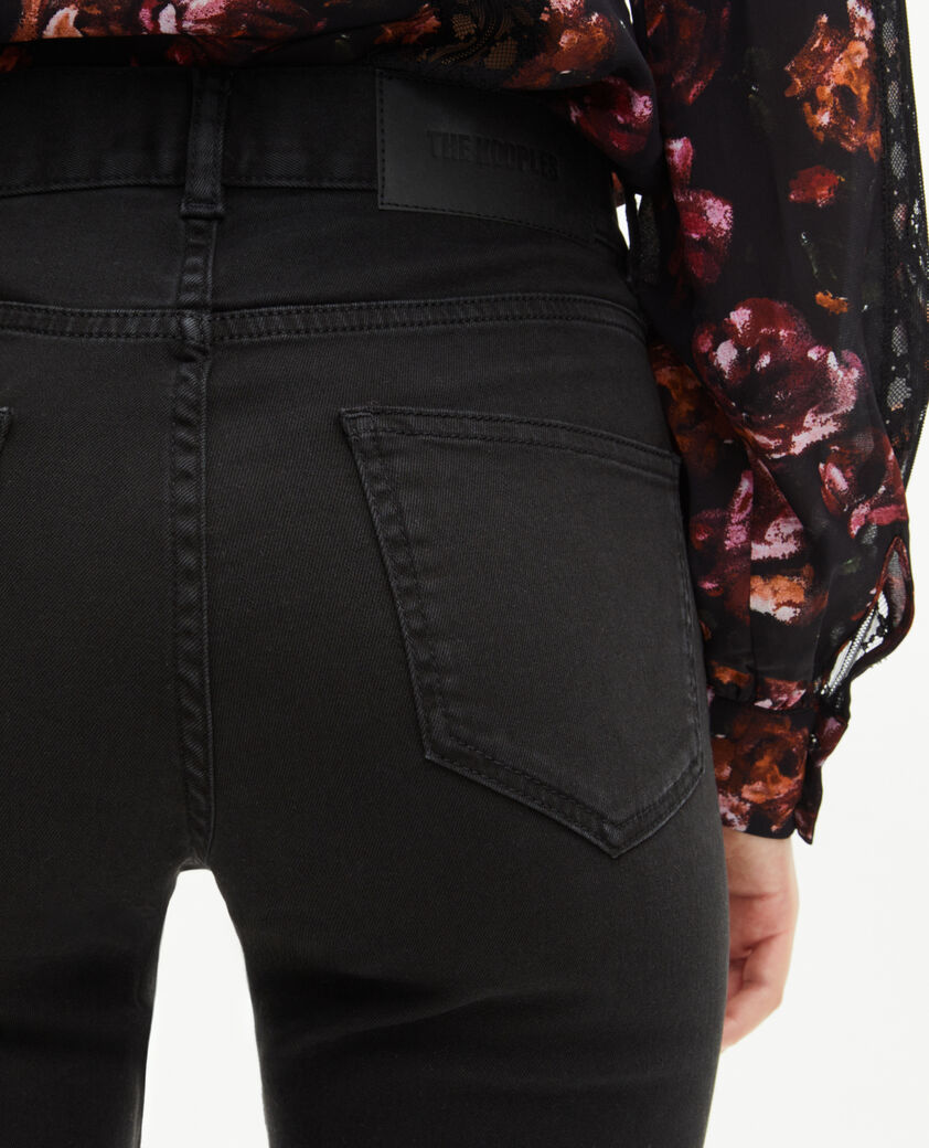 The Kooples FEMME BLACK jean slim long noir