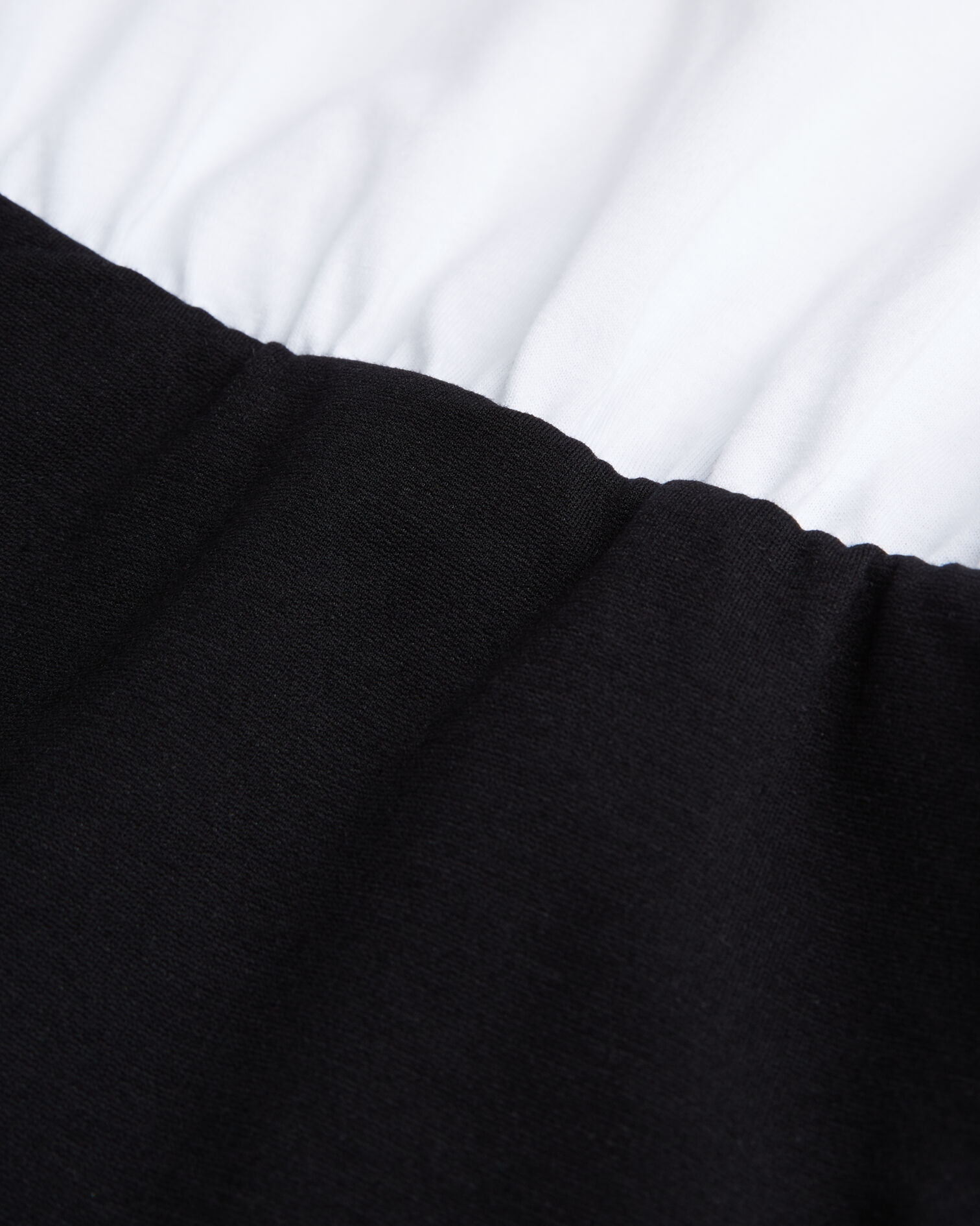 Robe courte en coton bicolore, BLACK / WHITE, hi-res image number null