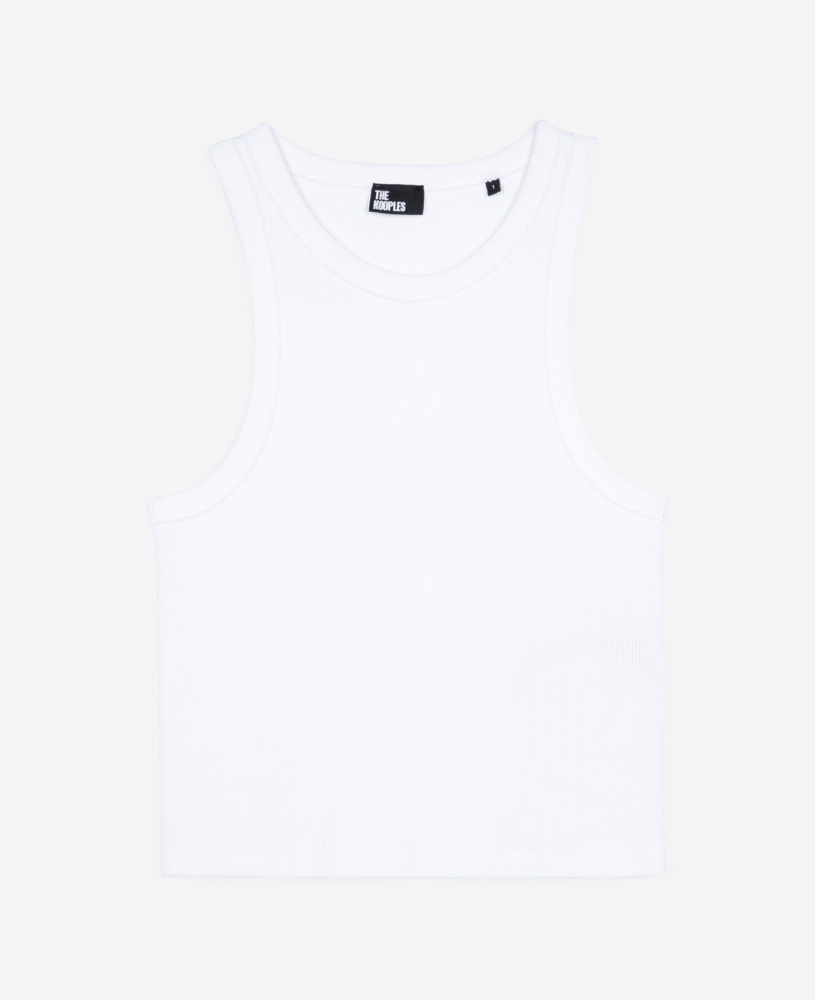 The Kooples WOMEN WHITE tank top with white crest