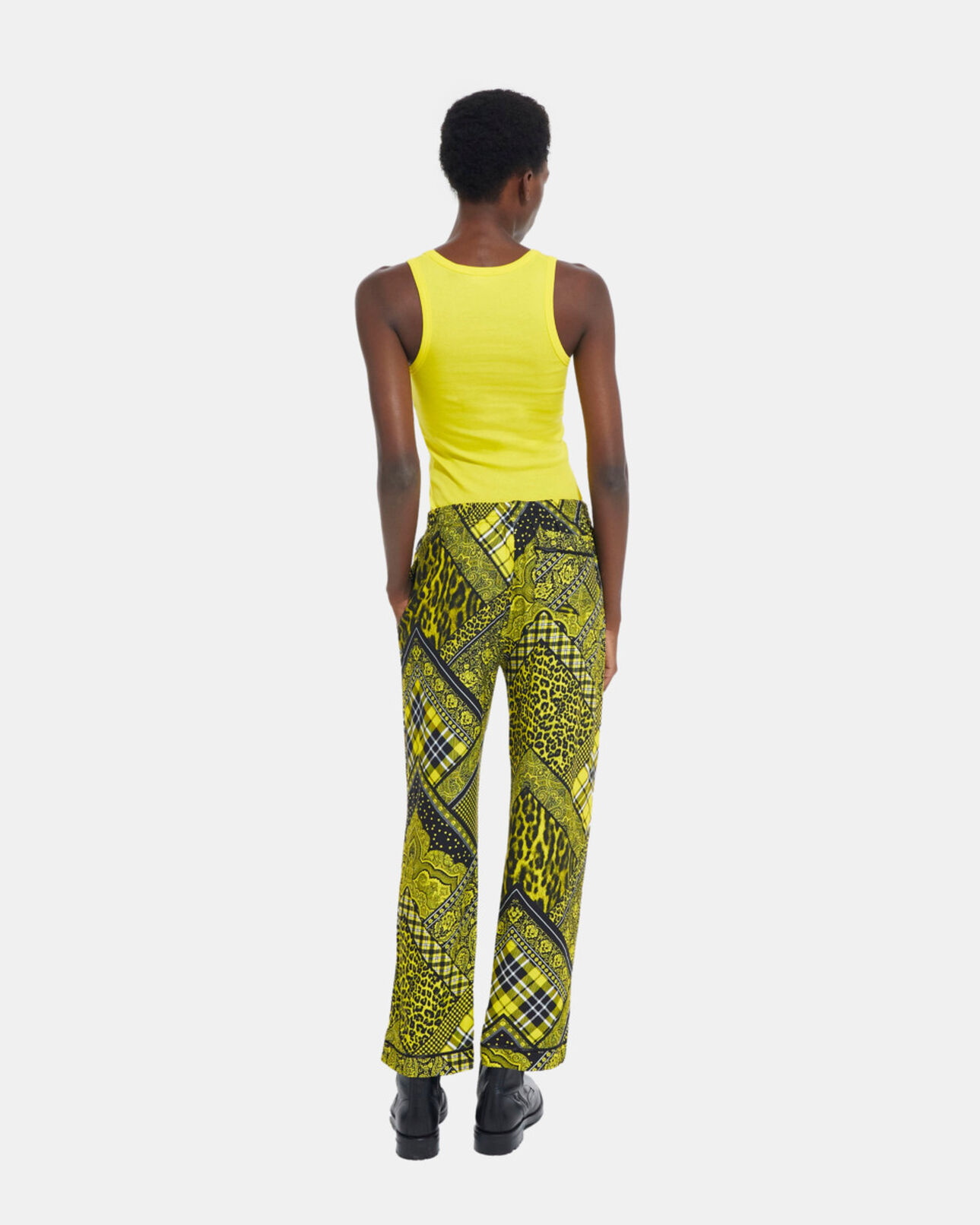 The Kooples WOMEN YELLOW yellow tank top
