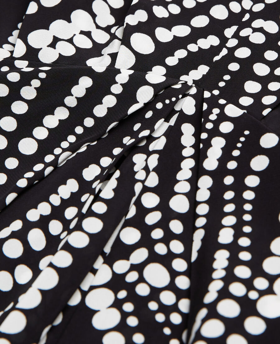 The Kooples F BLACK WHITE short printed dress